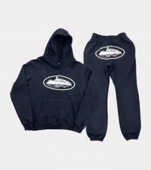 Black Corteiz Crtz Tracksuits | 1402DRLYM