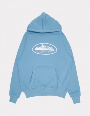 Blue Corteiz Alcatraz Hoodie | 3650OZTNG