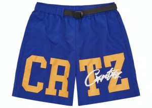 Blue Corteiz Crtz Nylon Shorts | 8320FBECV