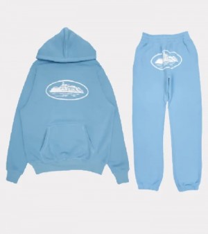 Blue Corteiz Crtz Tracksuits | 0594YIHJX