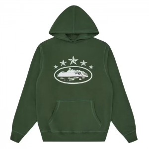 Green Corteiz 5 Starz Alcatraz Hoodie | 4903DIZAU
