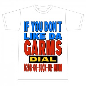 White Corteiz 0208-go-suck-urself T-shirts | 9701CRXLP