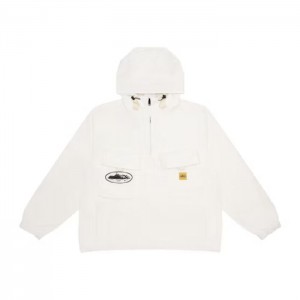 White Corteiz Storm Jackets | 1370NDHFR