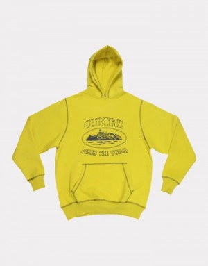 Yellow Corteiz Superior Hoodie | 8340SRNEB