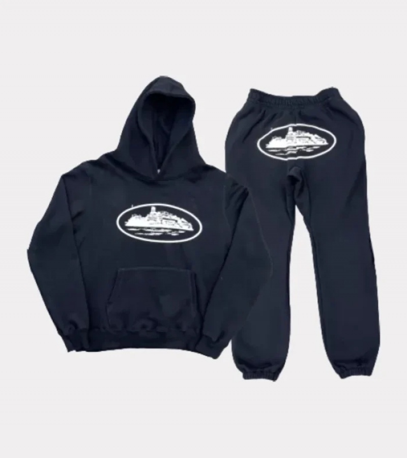 Black Corteiz Crtz Tracksuits | 1402DRLYM