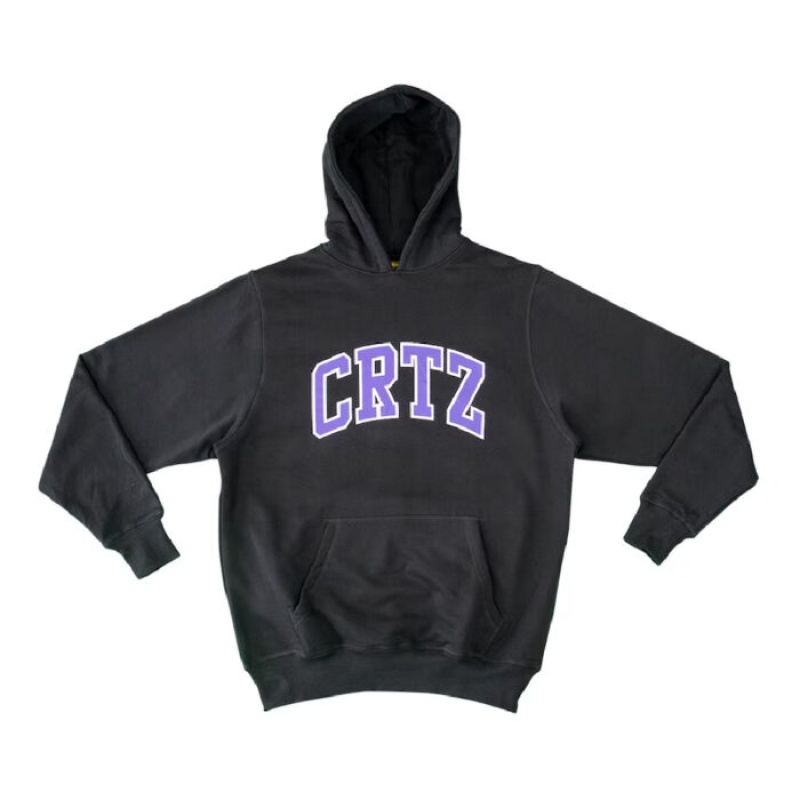 Black / Purple Corteiz Dropout Tracksuits | 0145XOUCK