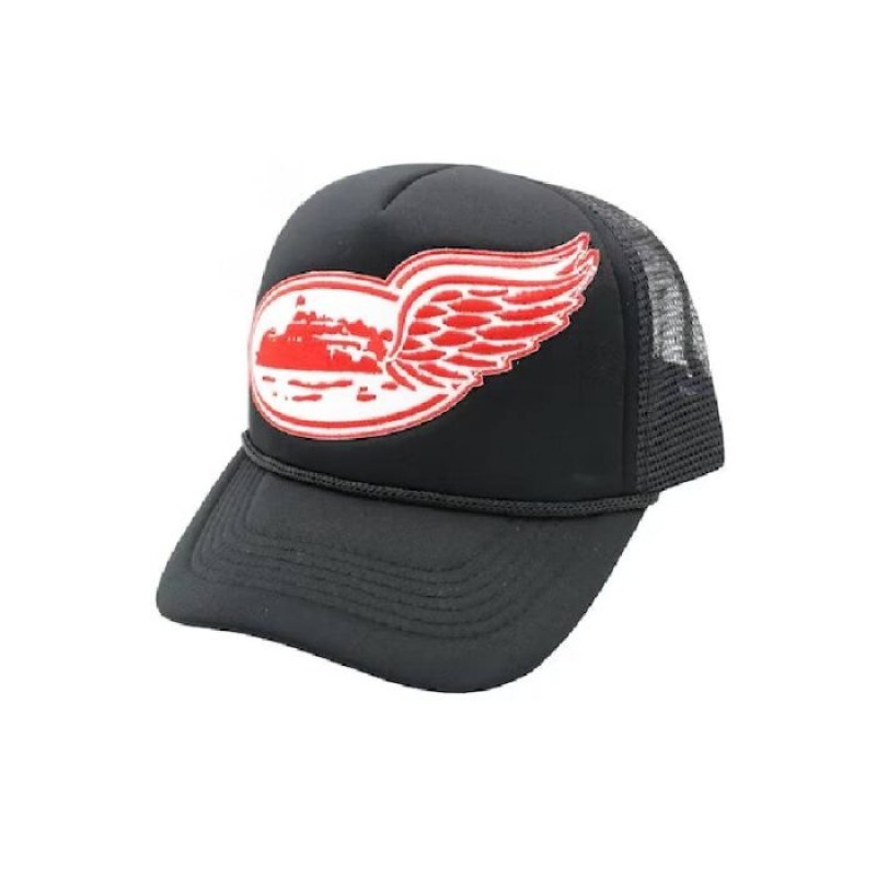 Black / Red / White Corteiz Alcatraz Wing Trucker Hats | 5341FVOZS