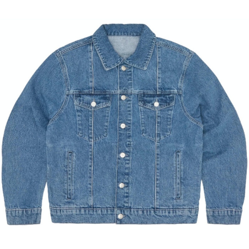 Blue Corteiz C-star Denim Trucker Jackets | 1240ETMFJ