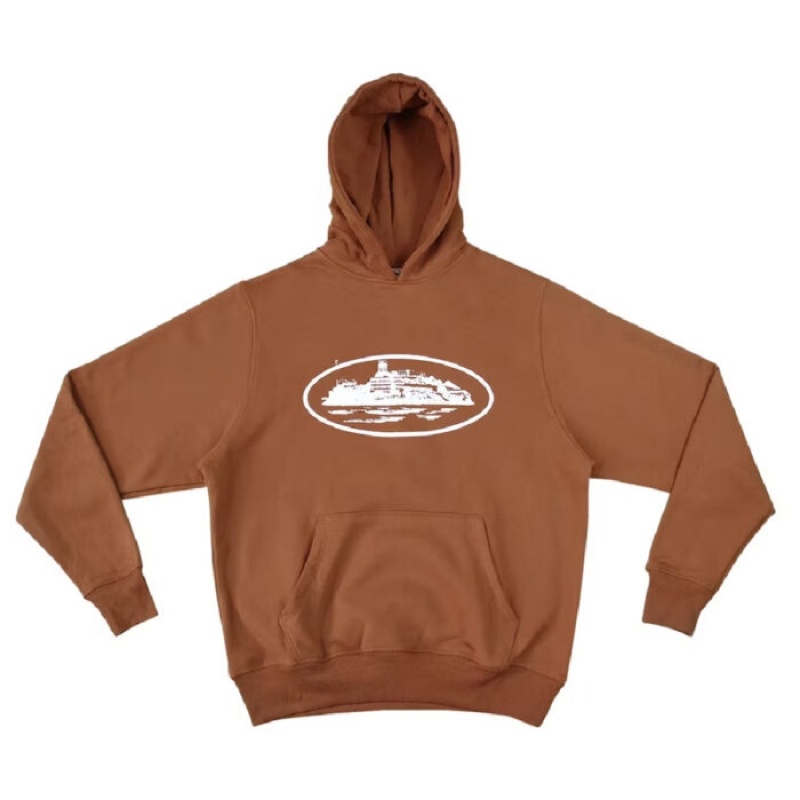Brown Corteiz Alcatraz – Hazel Hoodie | 6420LBKSC