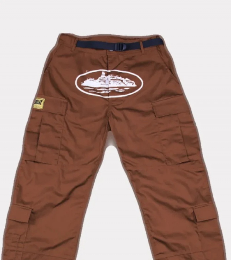 Brown Corteiz Guerillaz* Cargos | 3842ZYQOM