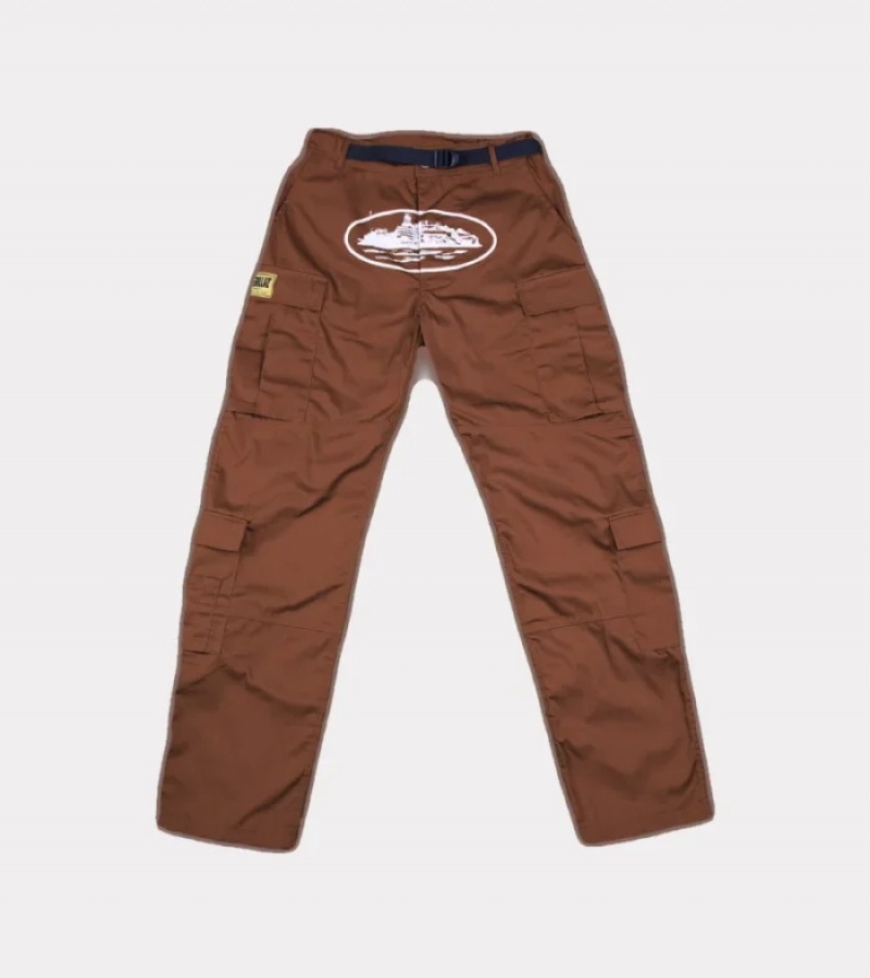 Brown Corteiz Guerillaz* Cargos | 3842ZYQOM