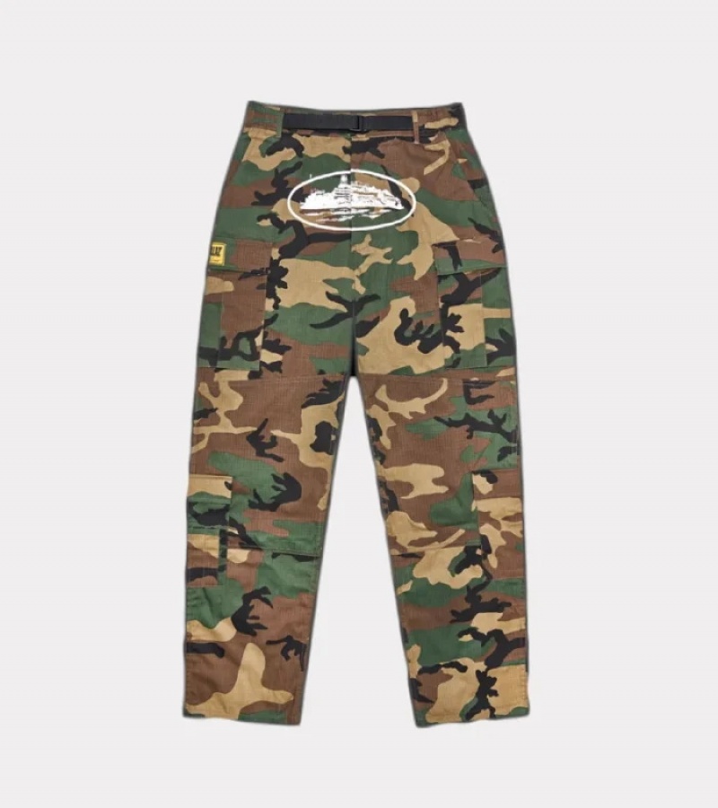 Camo Corteiz Guerillaz*s Woodland Camo Cargos | 0265MWSUC