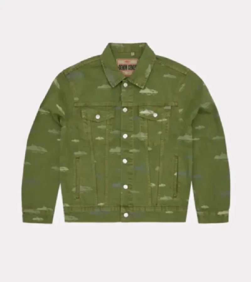 Green Corteiz Alcatraz Pattern Tracksuits | 0628IYEVR