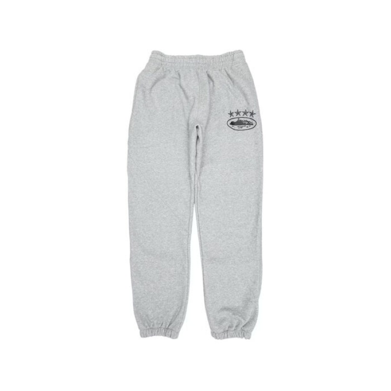 Grey Corteiz 4starz Alcatraz Joggers | 0425CFKHW