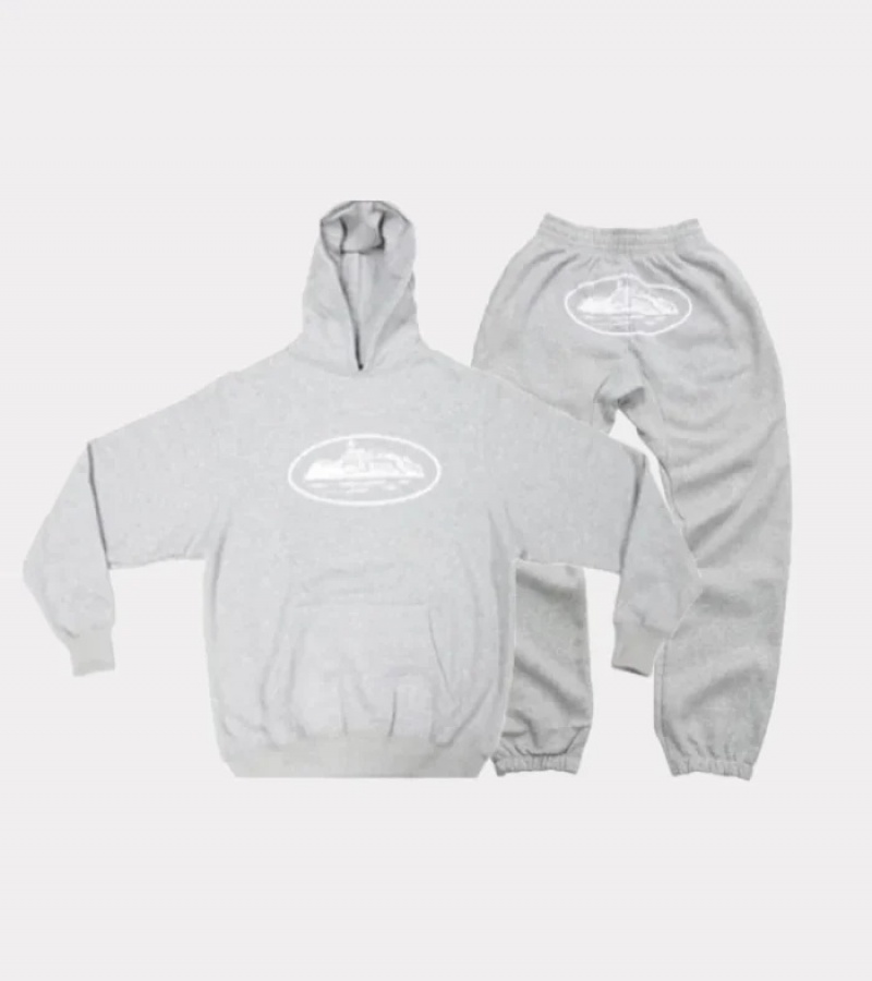 Grey Corteiz Crtz Tracksuits | 5479QRXDU