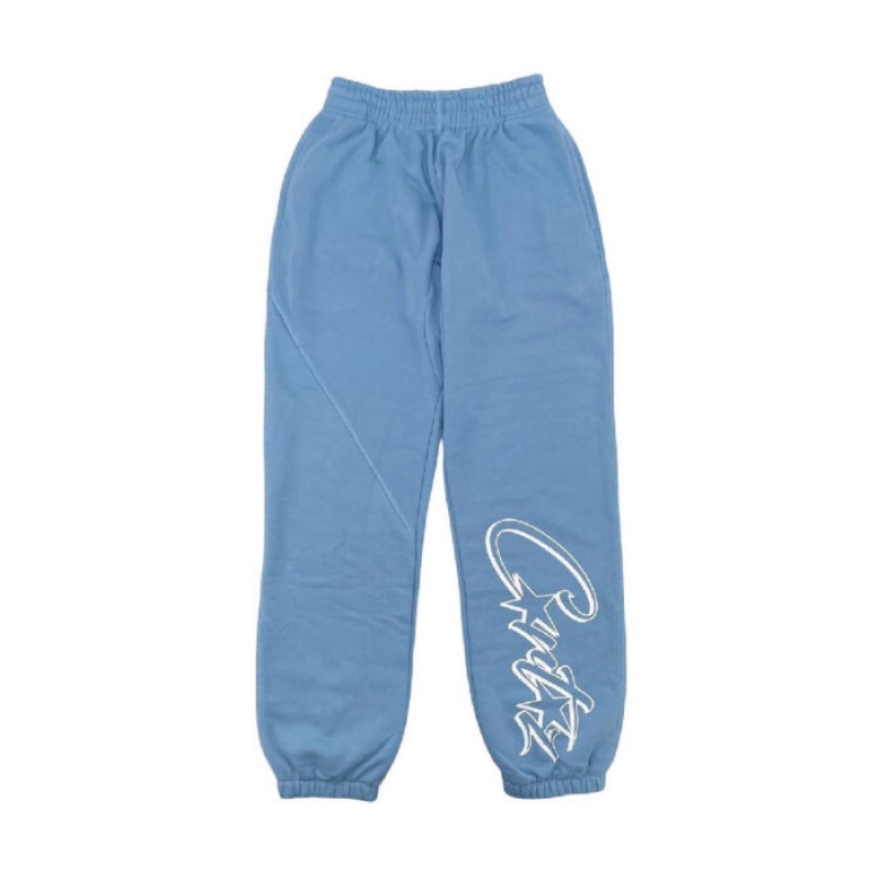 Light / Blue Corteiz Allstarz Joggers | 2356MXZJQ
