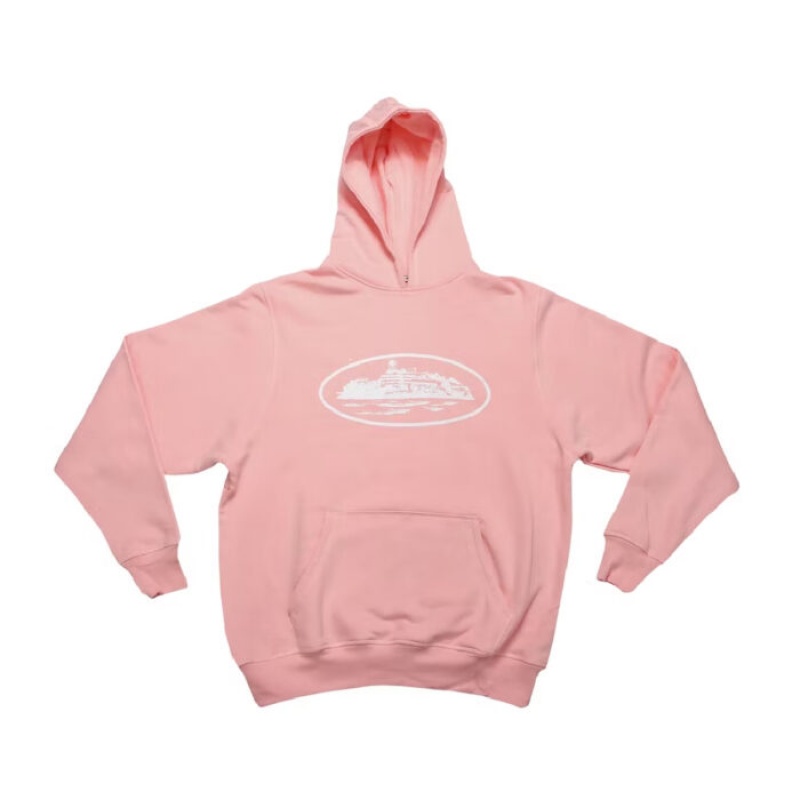 Pink Corteiz Alcatraz Hoodie | 0487SXCET