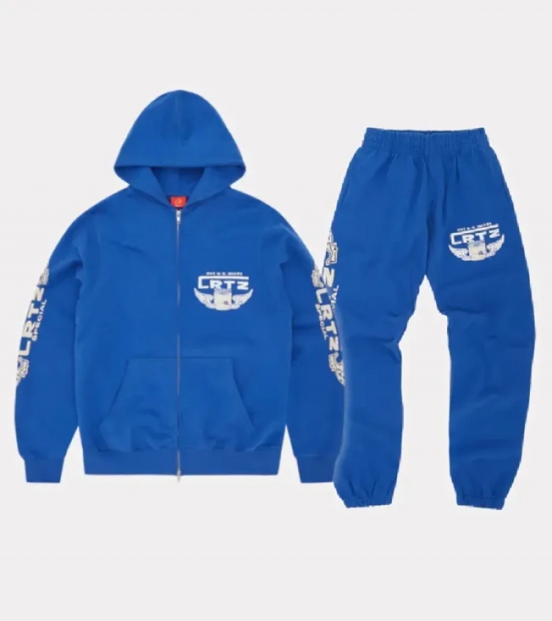 Royal / Blue Corteiz Gasolina Tracksuits | 6792XDTHA
