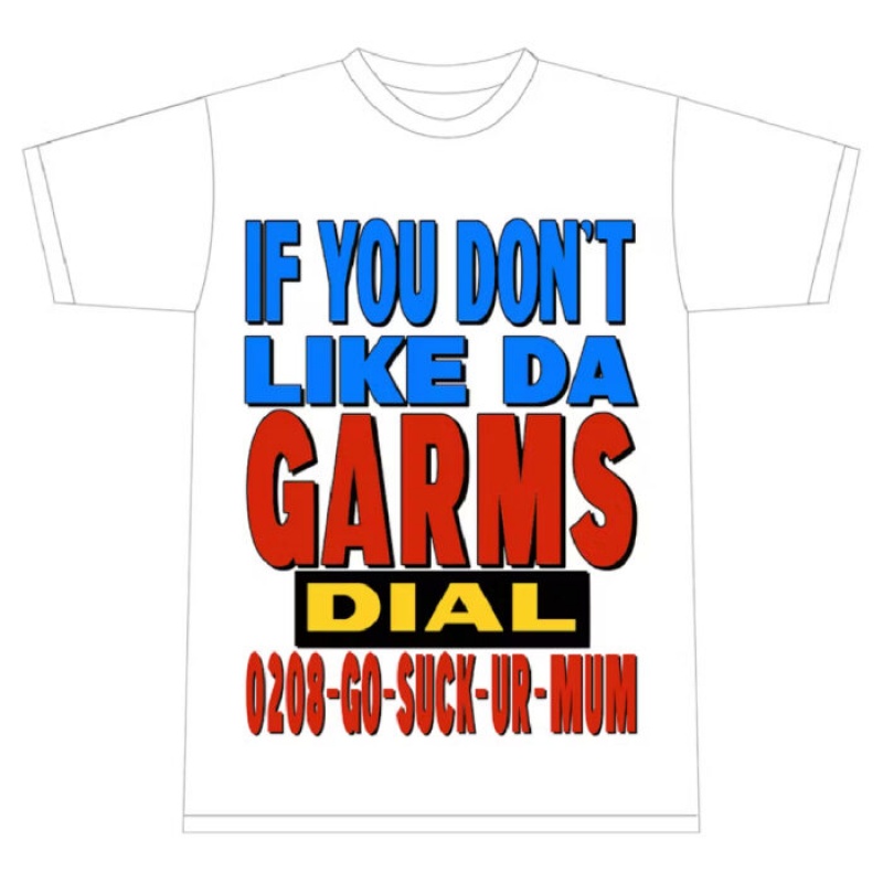 White Corteiz 0208-go-suck-urself T-shirts | 9701CRXLP