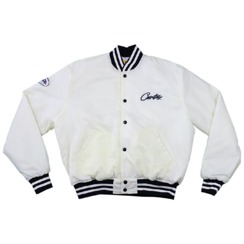 White Corteiz Stadium Jackets | 5140UKTYM